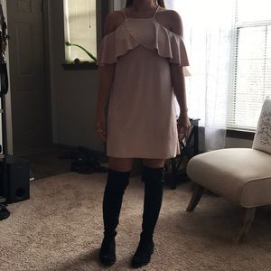 Zara cold shoulder dress